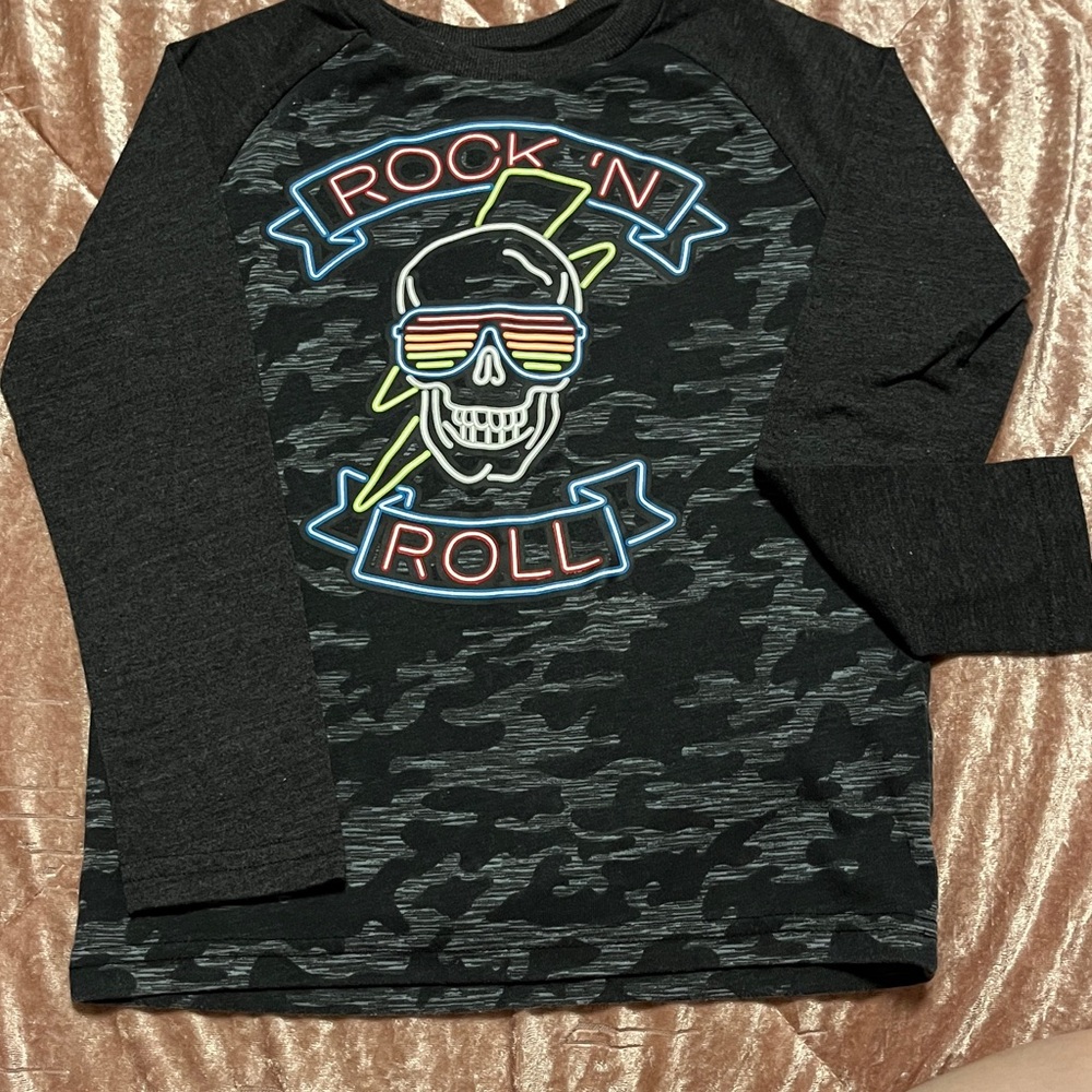 Garanimals Black Rock 'N Roll Long Sleeve Tee